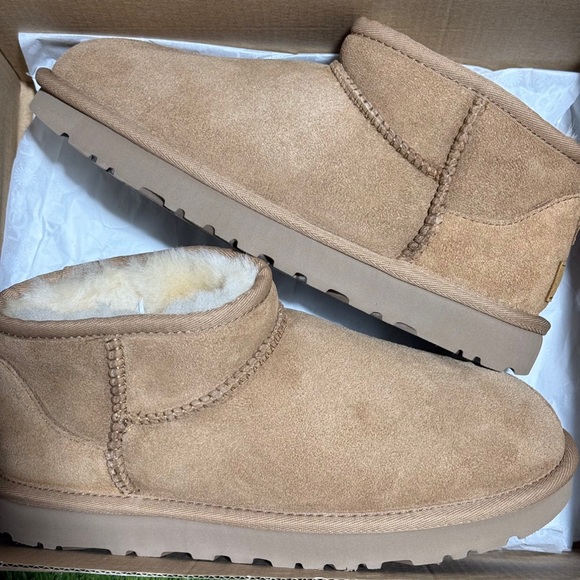 UGG Shoes - UGG Classic Ultra Mini Boots Chestnut NWT